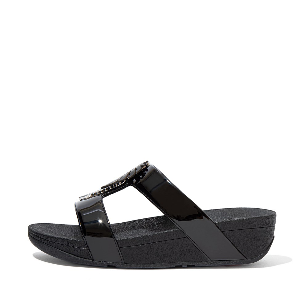 Fitflop Philippines Fitflop Womens Slides Black Fitflop Lottie